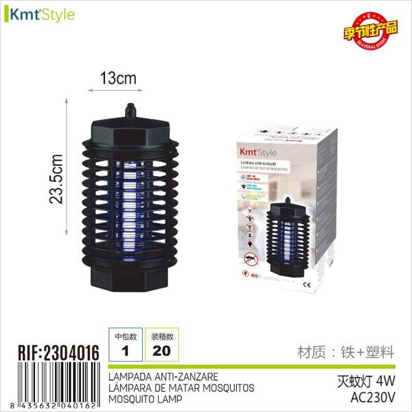 Lámpara Anti Mosquitos Kmt Style - Lámpara Repelente Insectos 4W - Imagen 5